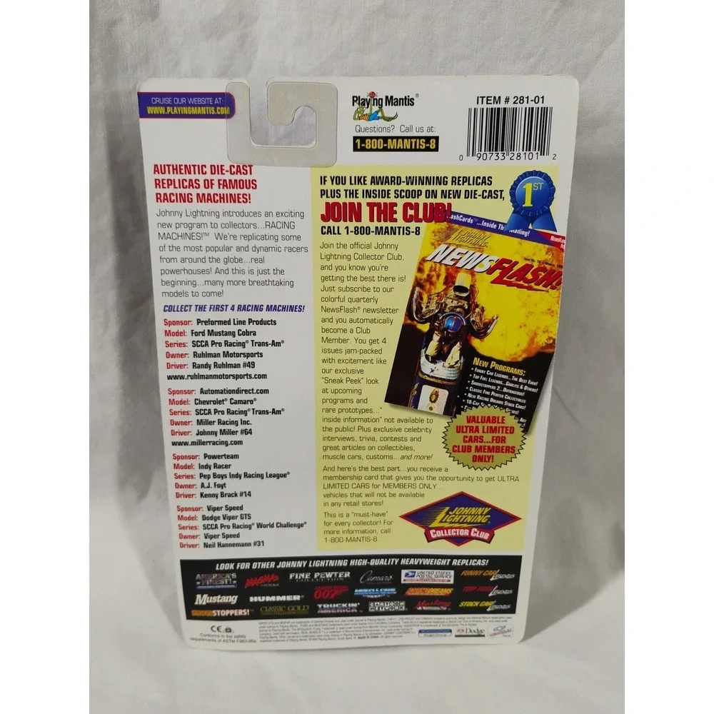 Johnny Lightning 1999 Racing Machines Automationdirect.com Camaro Johnny‎ Miller
